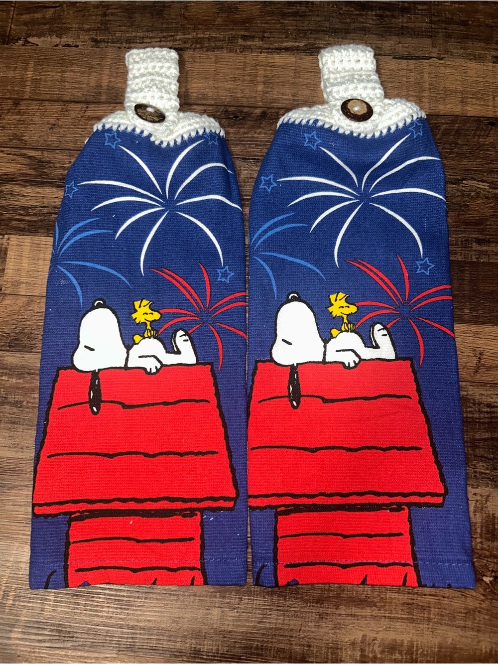 Snoopy 4th of July Hanging Towel Set